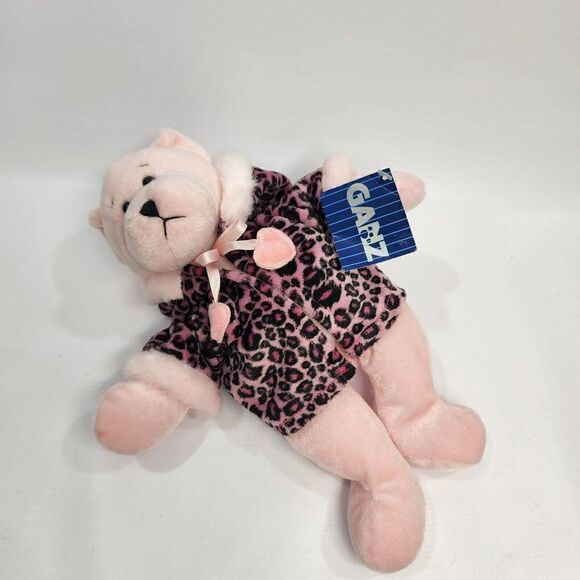 Ganz 2000 Rachel Bear 12" Velvet Leopard Coat VG Plush - Picture 9 of 9